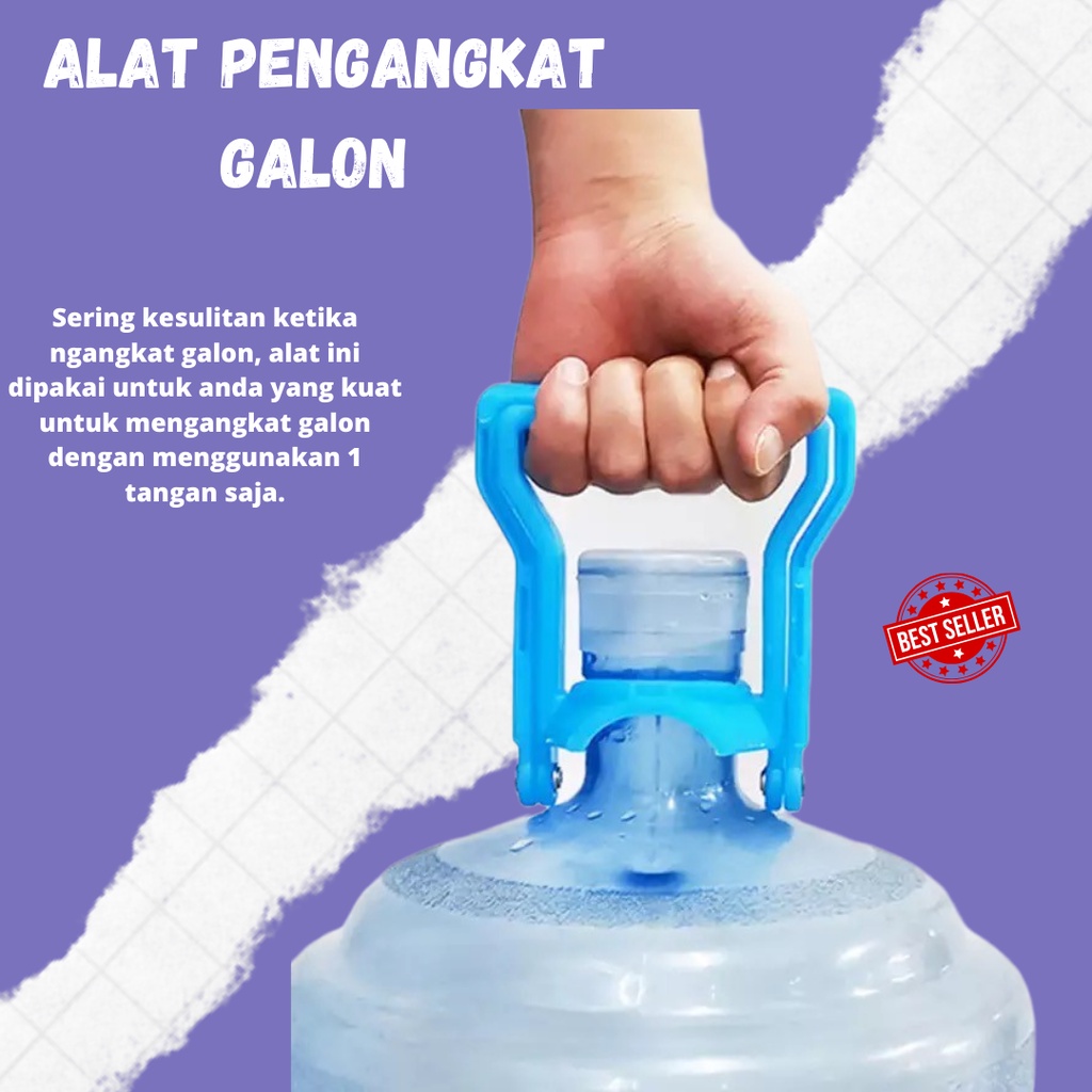 TERLARIS!! Alat Bantu Pengangkat Galon Holder Angkat Galon Air Double Handle Grip RANDOM