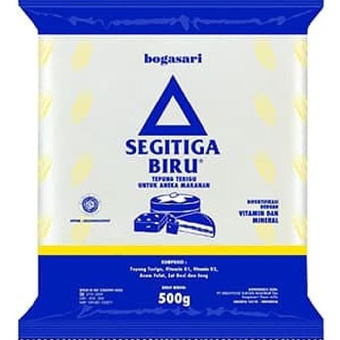 

BISA COD Tepung Terigu Segitiga Biru 500gr (isi stengah dus / 10 pcs)