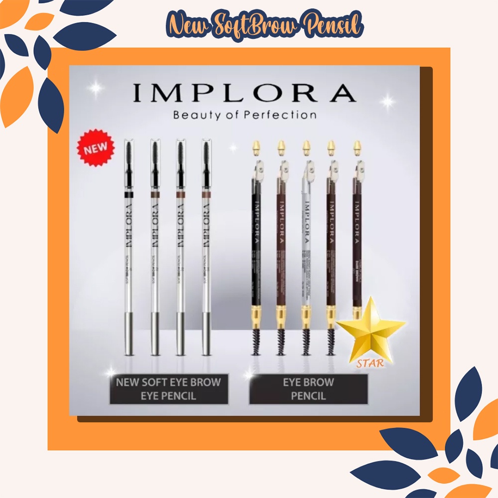 IMPLORA  SOFT BROW PENSIL - New SoftBrow Pensil | Implora Pensil Alis SoftBrow