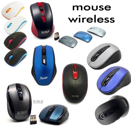 ITSTORE MOUSE SILENT WIRELESS MURAH FLAT OPTICAL 2.4GHz COMPATIBLE FOR LAPTOP KOMPUTER MOUSEPAD