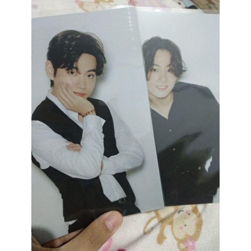 bts official postcard nyel jungkook taehyung
