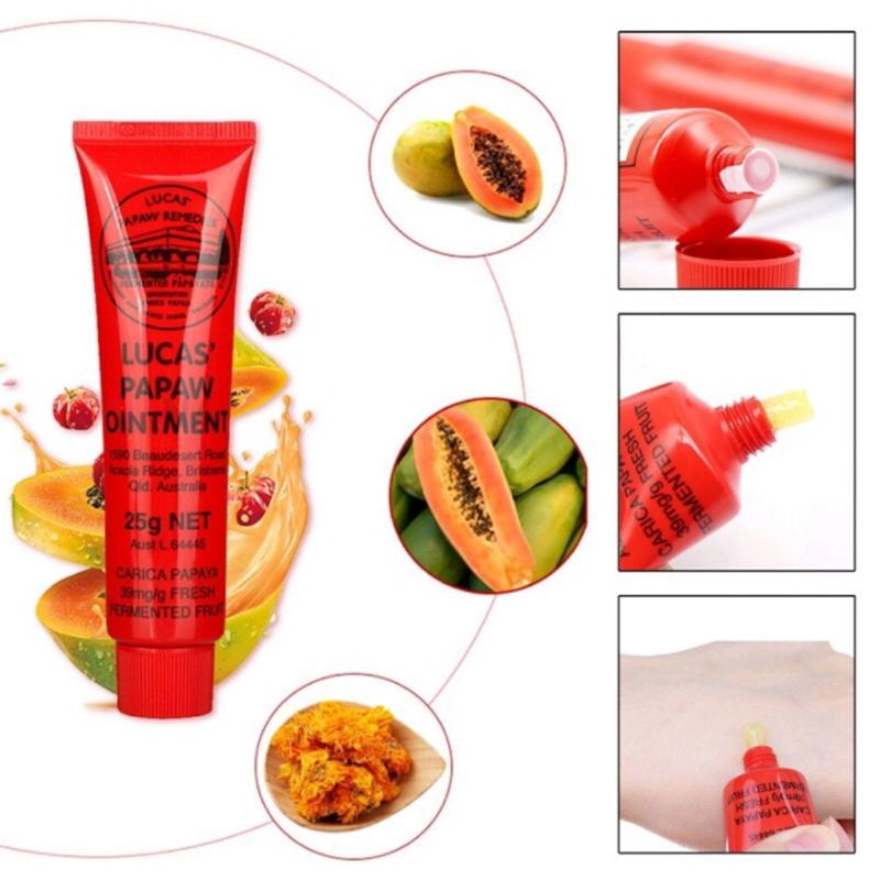 Original Lucas Papaw Ointment 25 gr Lips blam dan  penghilang bekas gigitan nyamuk