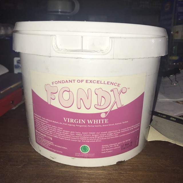 

FondX Fondantt Virgin White 5kg EKSPEDISI