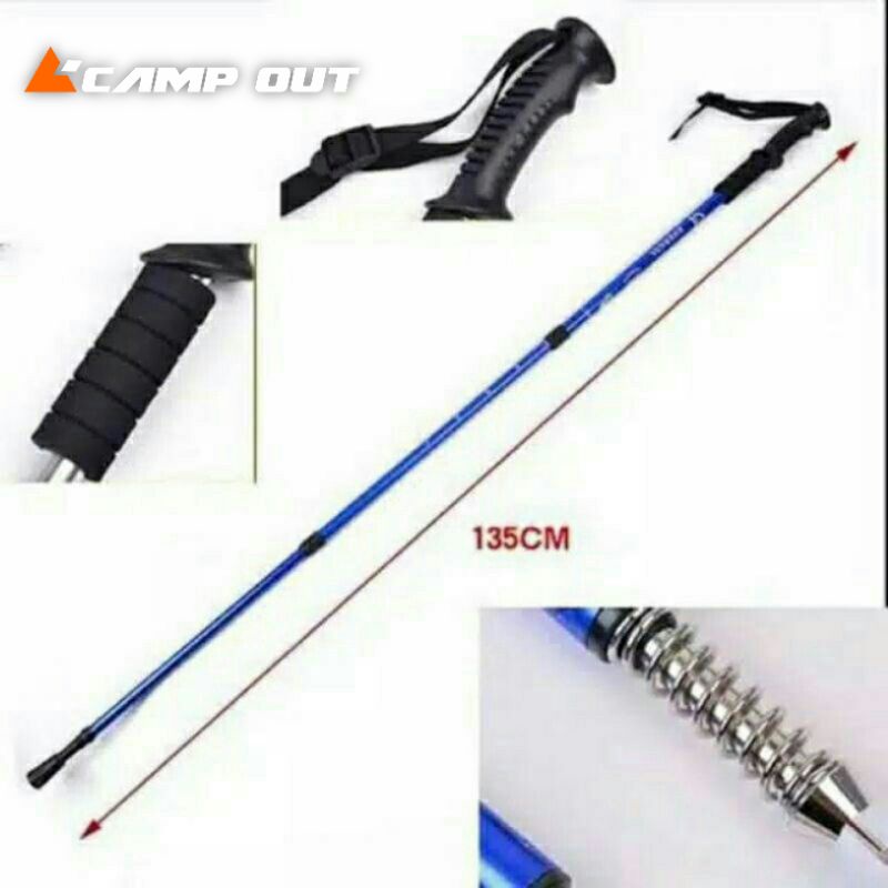 Tracking pole anti shock/tongkat hiking/tongkat gunung /Trekking pole Anti Shock