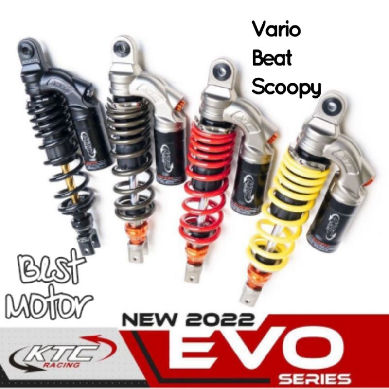 Shockbreaker/ Shock KTC EVO Series New Original Beat Vario Mio Scoopy Xeon Genio Fazzio 310mm 330mm