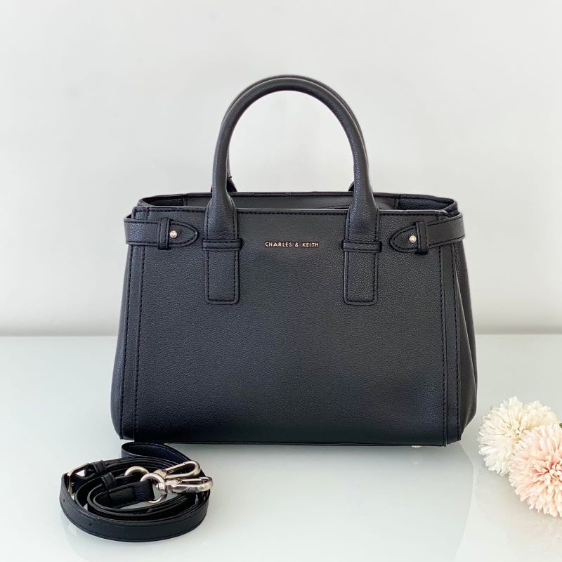 C1163 Tas Tangan Selempang CK Structured Top Handle Bag