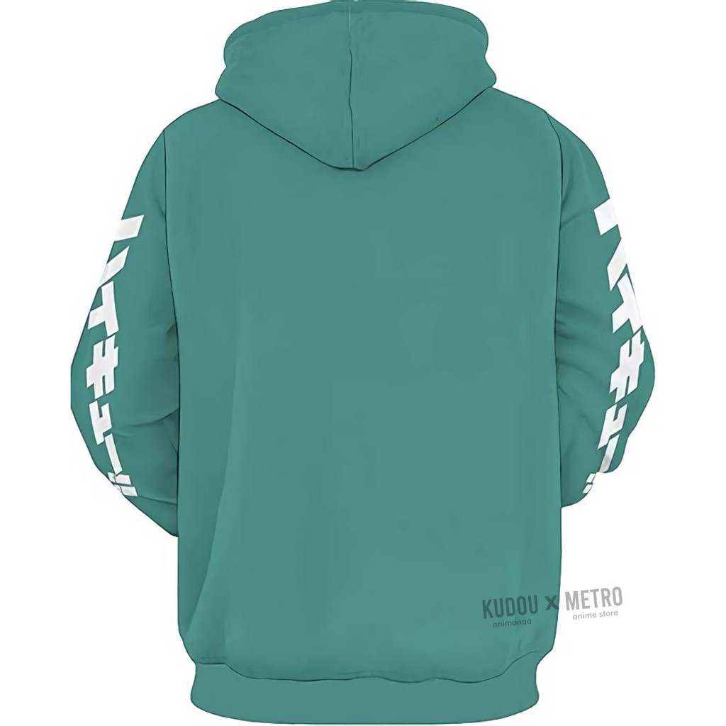 Hoodie Fullprint Toru Oikawa Adidaspoly Mint Haikyuu Karasuno Anime Manga Premium Quality