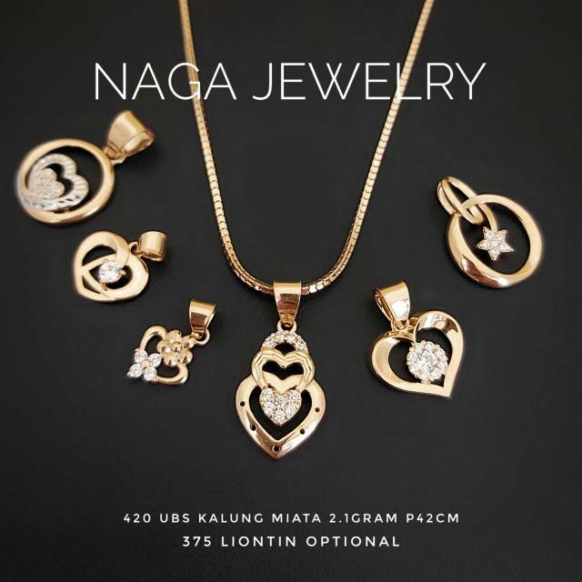 Liontin&kalung  Emas kadar 375&420