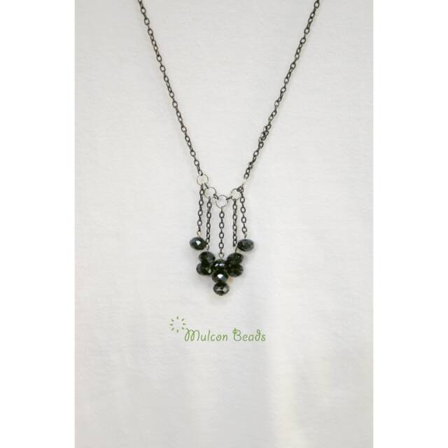 Kalung Mutiara Untai Hitam