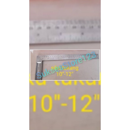 

FREED 12" Inch Penggaris Siku L / 300mm Penggaris Siku L Gagang