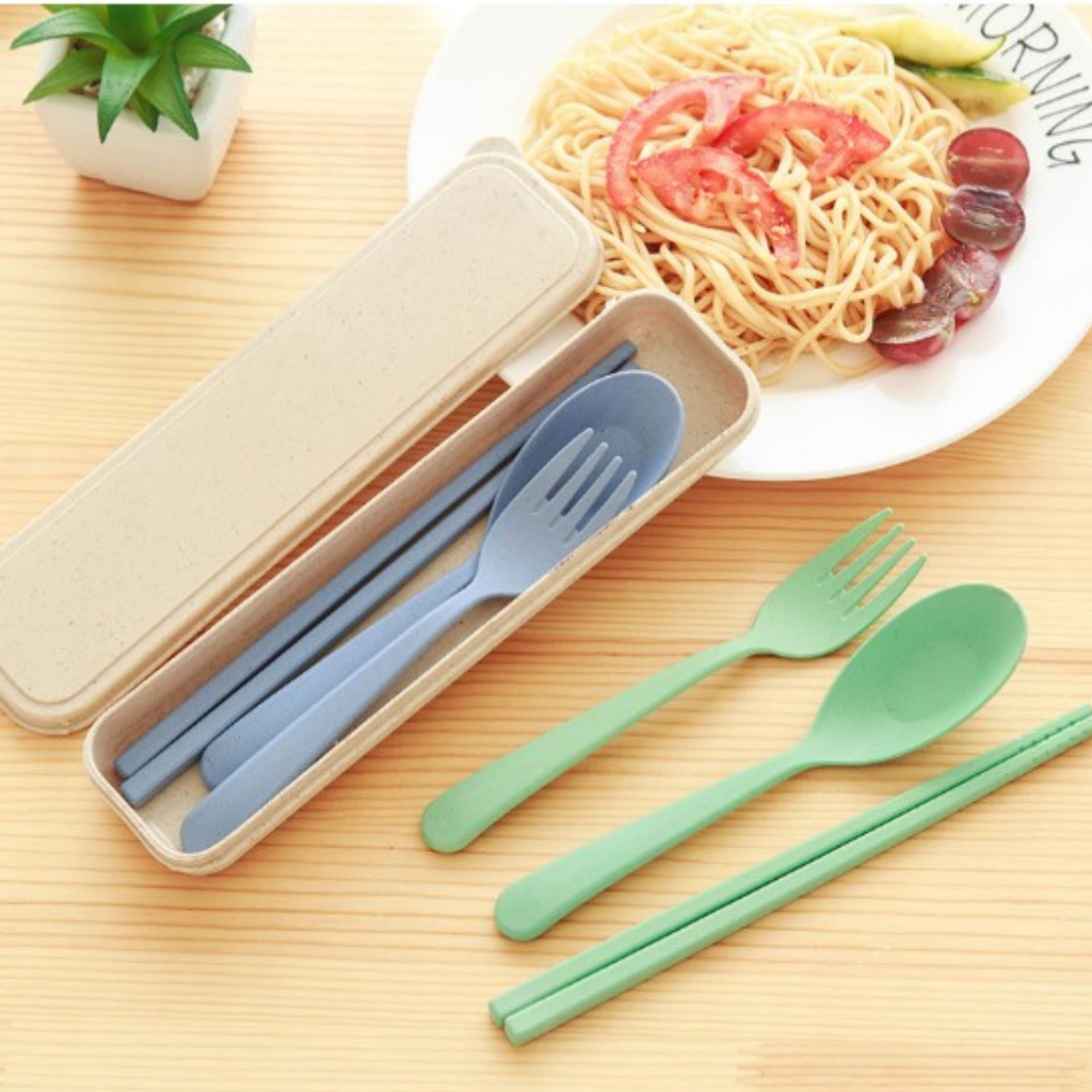 Set Sendok Plastik Korea/Sendok plastik premium/alat makan lucu souvenir