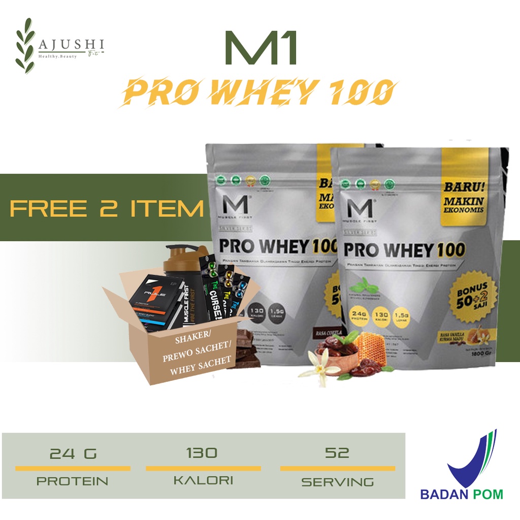 Jual M1 Muscle First Pro Whey 100 4lbs ( Whey Protein Concentrate ...