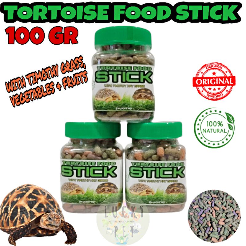 MAKANAN PELET KURA KURA DARAT SULCATA SULKATA STICK PAKAN KURA KURA DARAT STICK TORTOISE FOOD PELET 