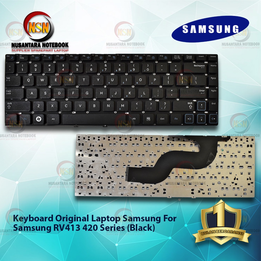 Keyboard Laptop Original For Samsung RV413 420 Black Series