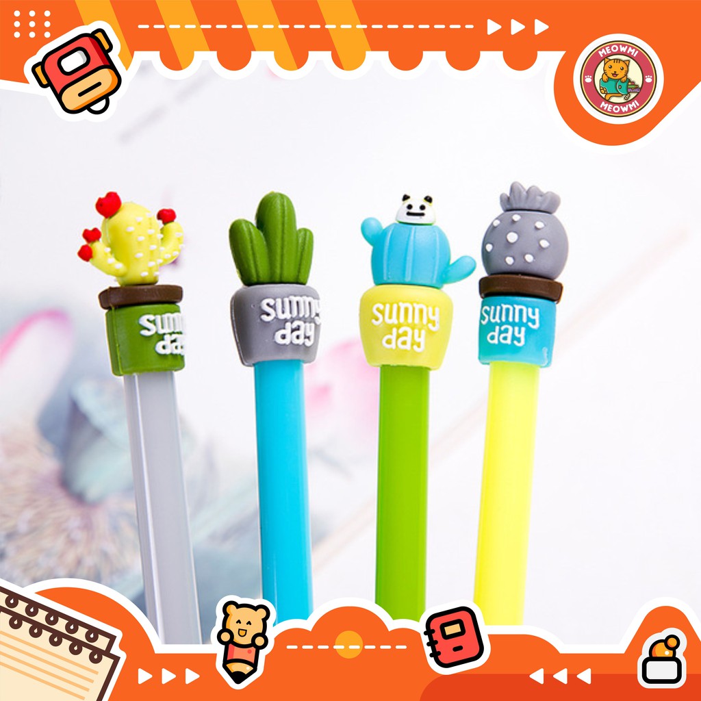 

Pulpen Kaktus Sunny Day Bolpen Gel Hitam 0.5mm PN0083