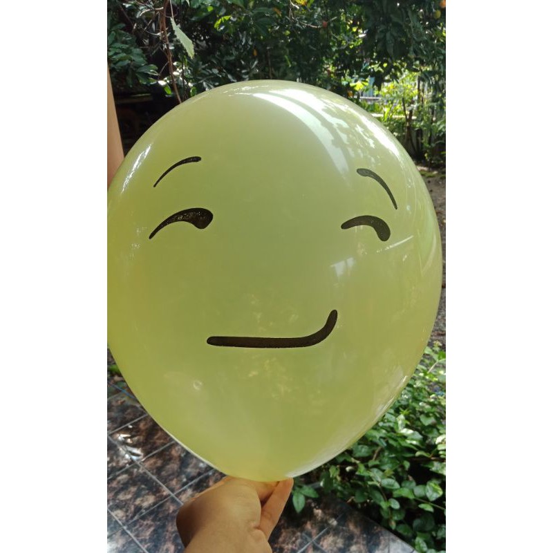 BALON PESTA ISI 5 PCS / BALON MAINAN / BALON ANAK / BALON ULANG TAHUN / BALON EMOJI LUCU