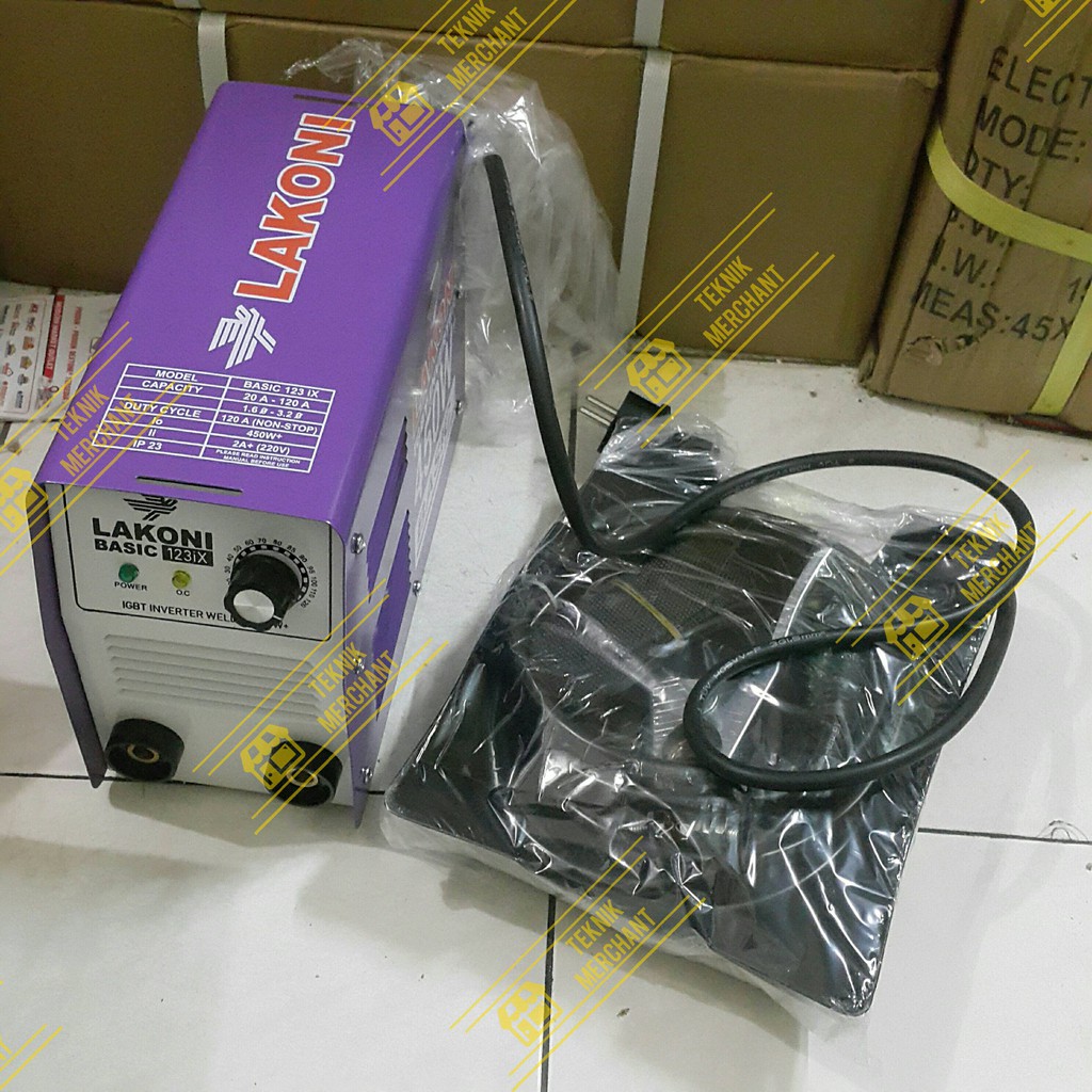 Mesin Las Trafo Las Lakoni 123IX 123 IX Hemat Listrik 450 Watt 120A