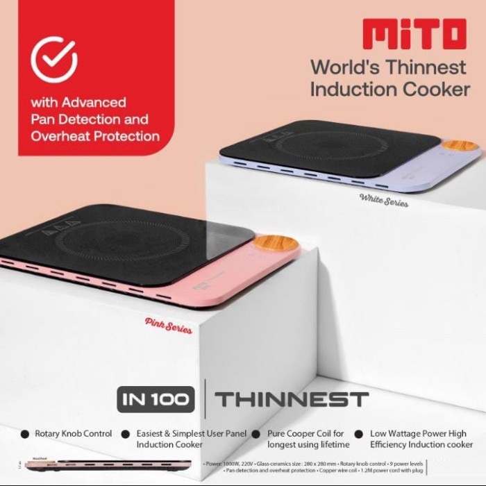 Mito Kompor Kompor induksi Listrik IN-100 - Induction Cooker Mito IN100