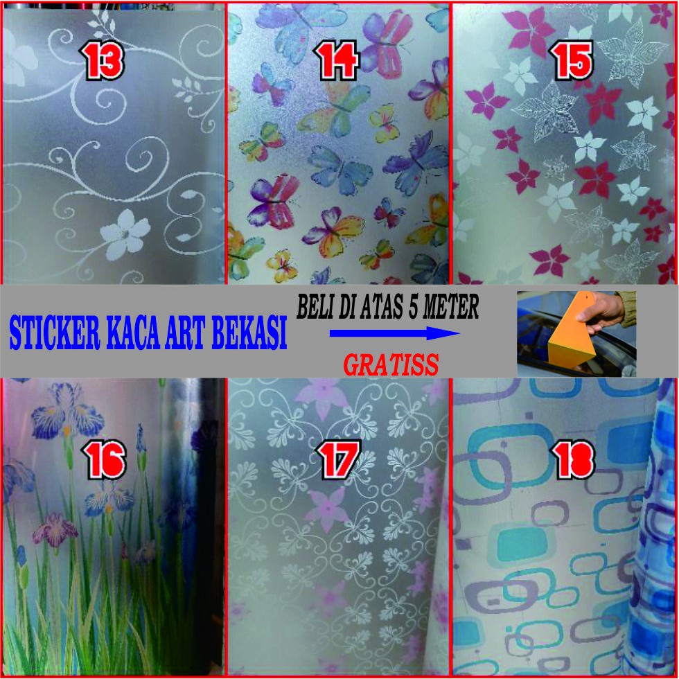 STIKER KACA JENDELA / STICKER KACA JENDELA MURAH / STIKER KACA MOTIF