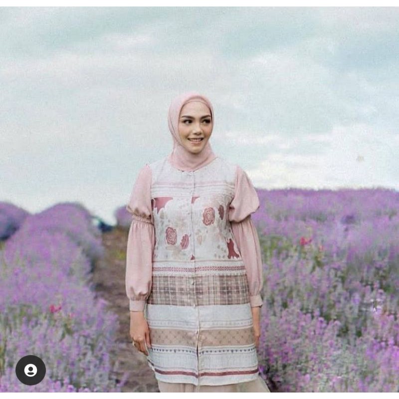 BINAR BLOUSE VANILLA HIJAB