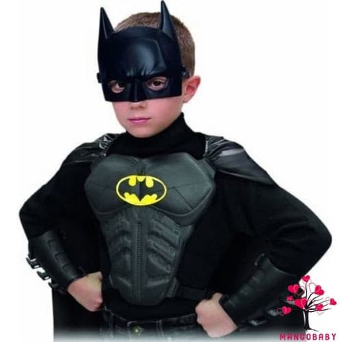 Bisa COD...paket topeng armor pelindung tangan batman buat anak halloween