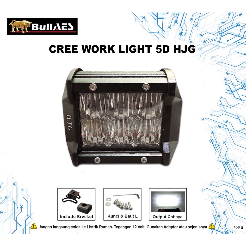 Cree Work Light 5D HJG I LAMPU TEMBAK 5D I MERK HJG V0356