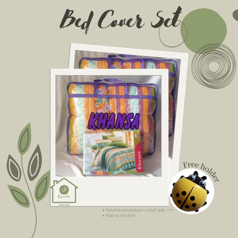 BED COVER MURAH / GROSIR BED COVER MERK KHANSA