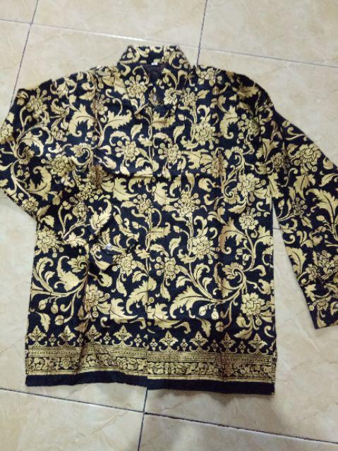 Kemeja Batik Pria Modern Lengan Panjang Casual Modis Slim Fit Trendy Masa Kini Ol 162