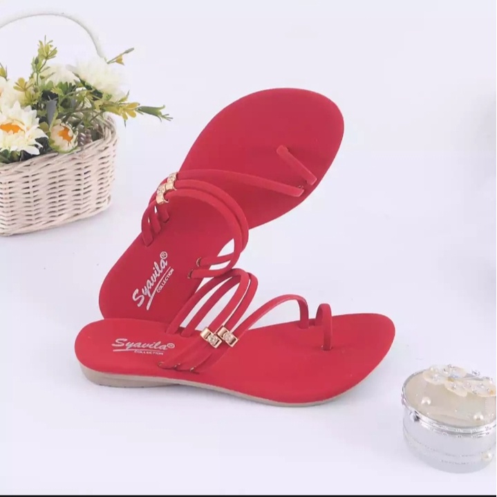 Satohama Sandal Wanita Terbaru Murah Kokop Jepit Silang / Sandal Flat Teplek / Sendal Sepatu Cewek Terbaru 2022