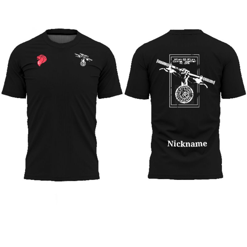 Kaos Jersey Drifit FreeRider Singapura bike Fatbike Hitam KR0654