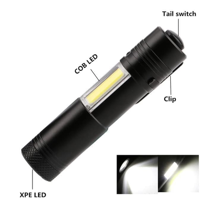 Trend-Paket senter mini XPE+COB led Q5 zoom usb charge waterproof