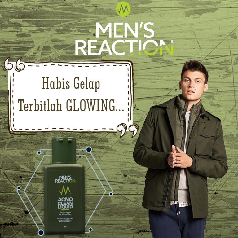 ( BONUS PARFUM ) Sabun Jerawat MEN’S REACTION Acno Clean Liquid Anti Bakteri