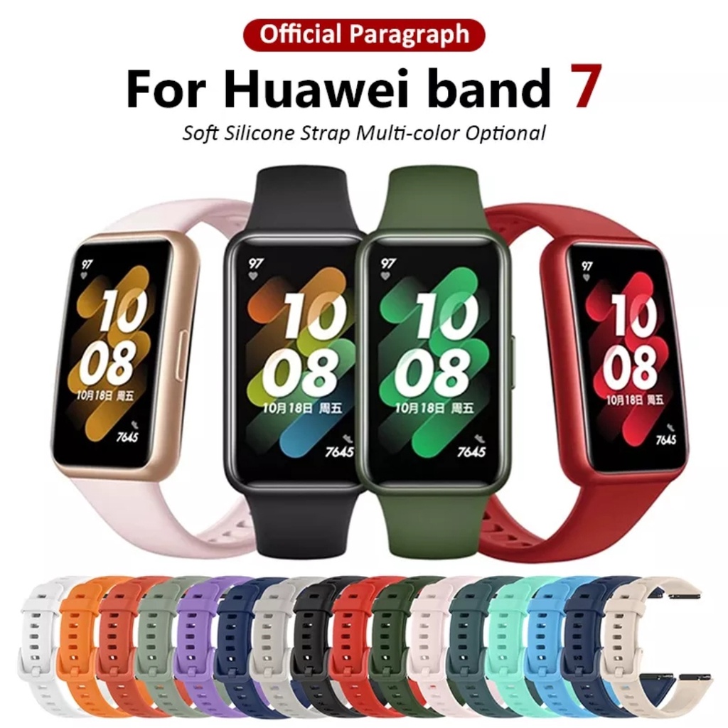 Strap Tali Pengganti Silicone Rubber Huawei Band 7 Quick Release