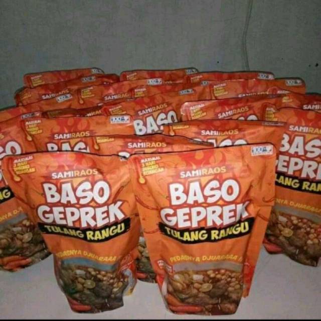 

Baso geprek tulang rangu