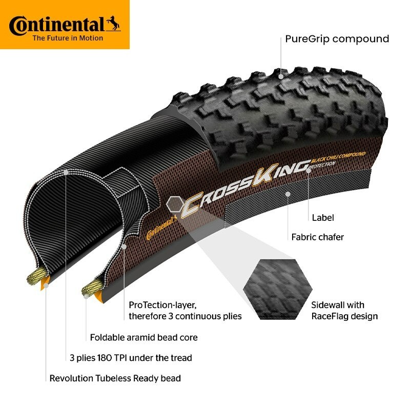 Continental Terra Trail Ban Luar Gravel 700 x 35C Kevlar Cyclocross