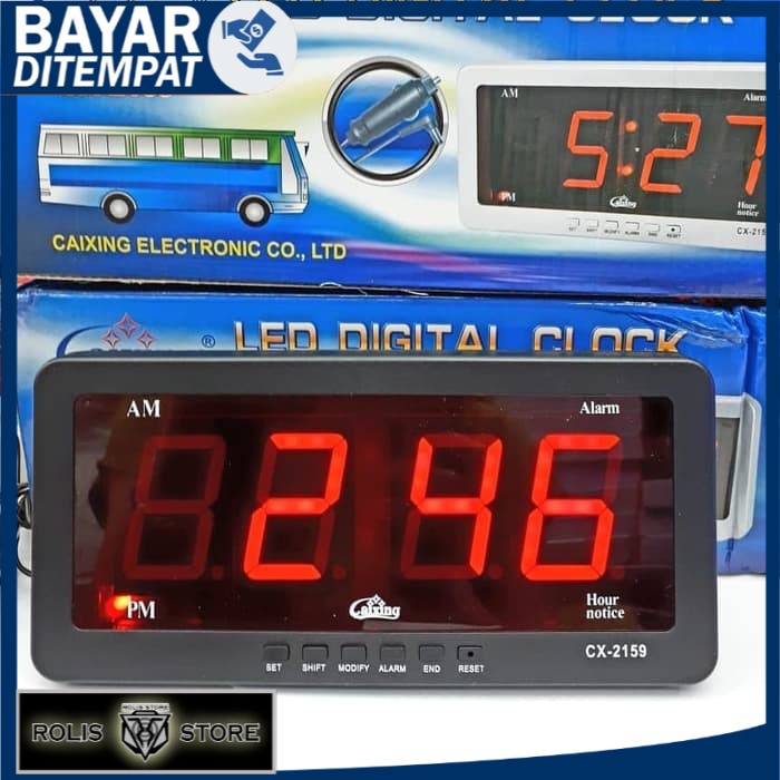 BISA COD MURAH Jam Digital caixing CX 2159 LED Merah Jumbo