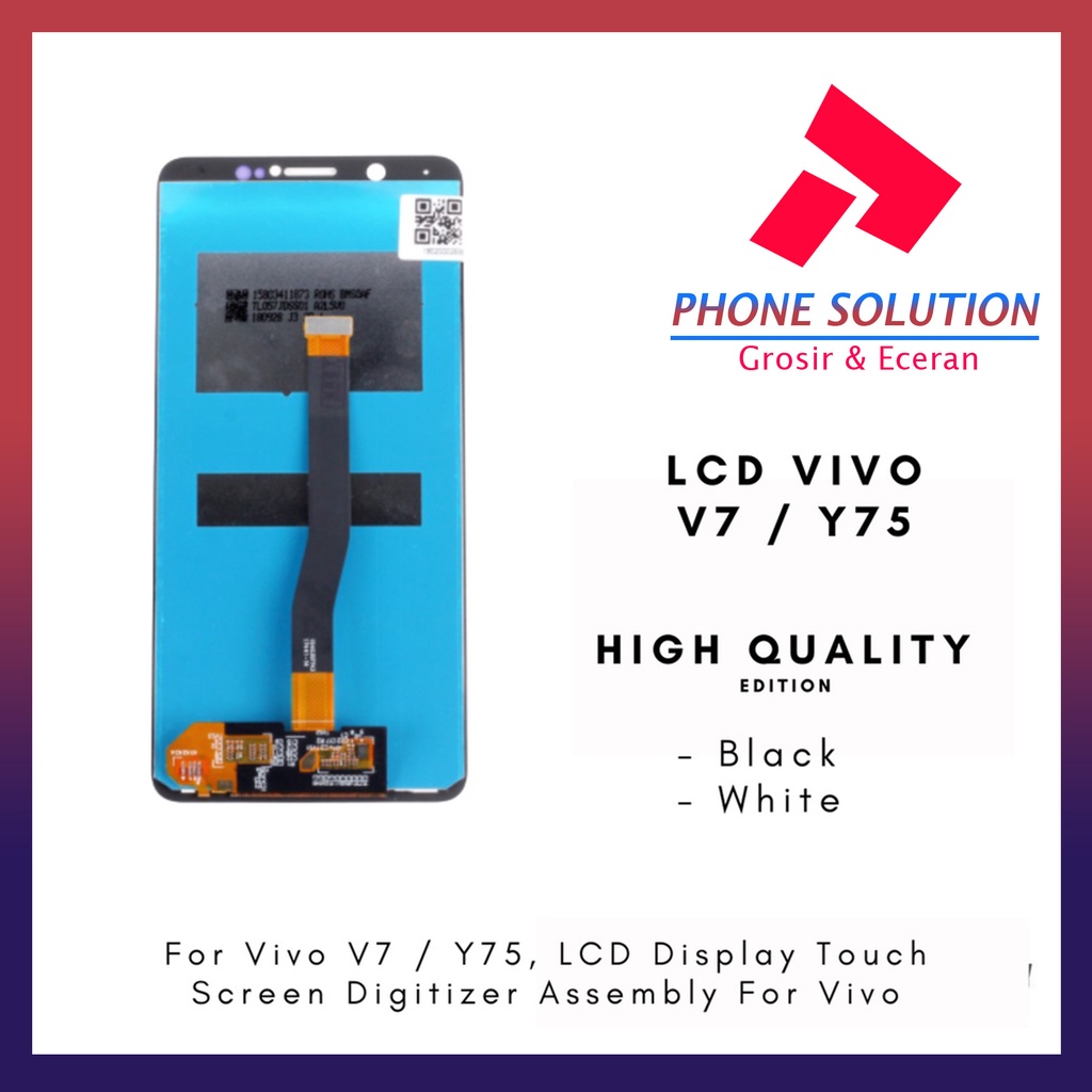 LCD Vivo V7 LCD Vivo Y75 ORIGINAL 100% Fullset Touchscreen // Supplier LCD Vivo - Garansi 1 Bulan