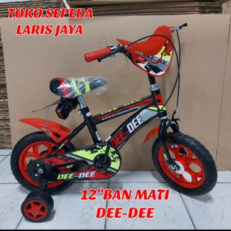 SEPEDA ANAK LAKI LAKI BMX 12 DEE-DEE BAN EVA RACING, SEPEDA ANAK