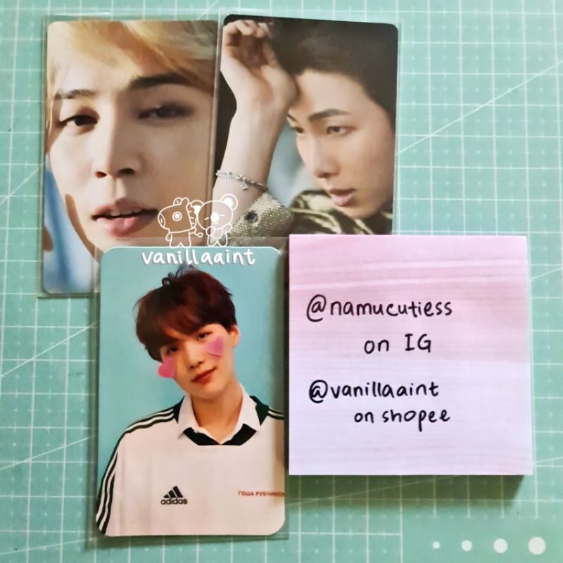 Official Photocard Yoongi Answer F bundle Dicon Namjoon Jimin PC SUGA LY Ans F lope