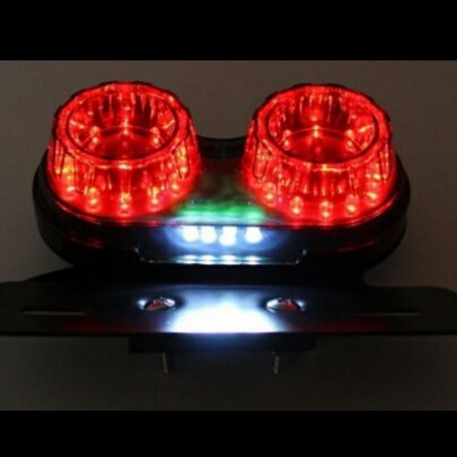 Lampu Stop Rem Belakang Sen Sein Breket Plat Nomor Motor Custom Retro Cafe Racer Sein Led Variasi