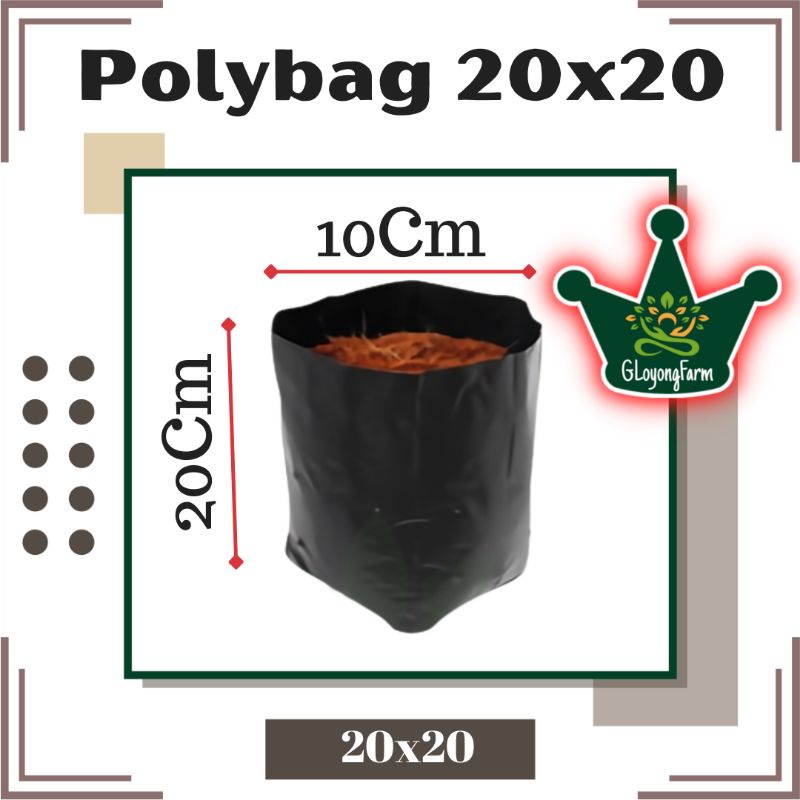 Polybag 20x20 Polibag 20 x 20 Polibek Tebal Tidak Berbau