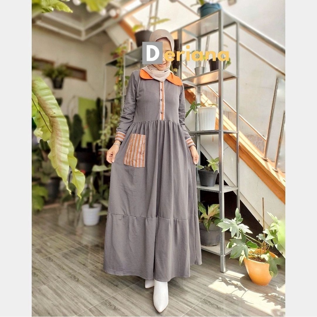 Gamis Dress Wanita Muslim Modern Terbaru Malikha Deriana Project