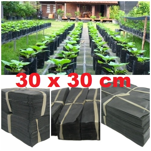 Polybag 35 Cm Polybag Tanaman Polibag Tebal Kecil Sedang 10x12 15x15 20x20 25x25 30x30 60x60 Pot Plastik Polibek Bunga