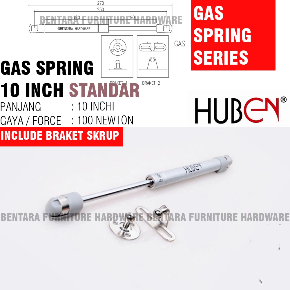 KATALOG GAS SPRING HIDROLIK - 6 10 12 INCHI Upward Hidrolik Pintu Kabinet Jok Motor 60 80 100 150 Newton STANDAR SLOW MOTION FREE STOP