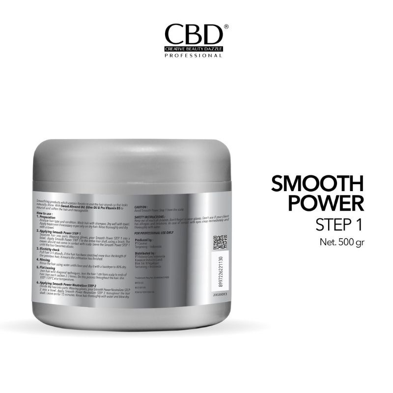 CBD Professional Smooth Power Step 1 R For Resistent Hair 500Ml