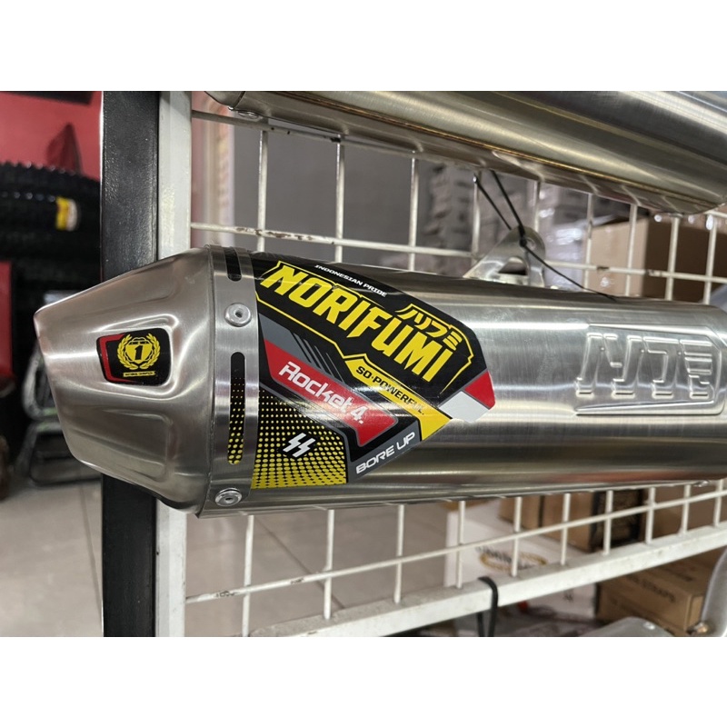 Knalpot norifumi rocket 4 bore up KLX 150 ORIGINAL NORIFUMI