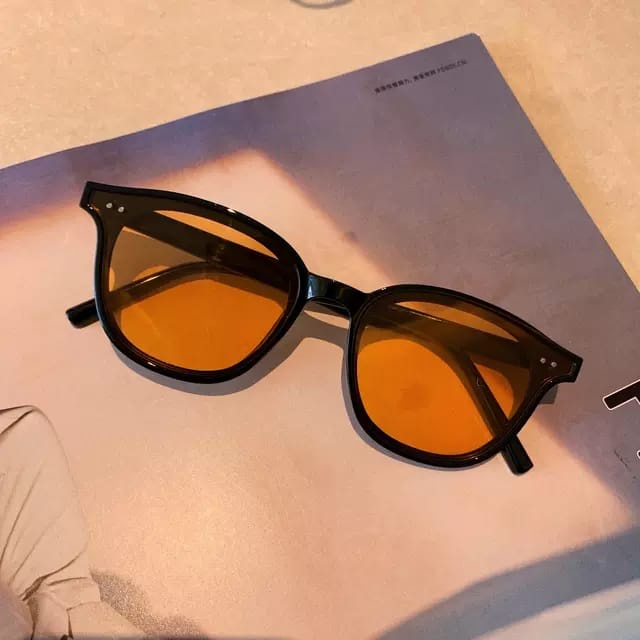 HC Kacamata Hitam Fashion Wanita 1111 Kaca Mata Vintage Retro Korea Sunglasses Import Murah-HC5843 HITAM