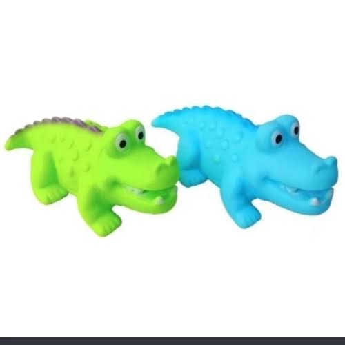 mainan anak buaya pencet bunyi vinyl vynil toys mainan anak bayi large crocodile karet