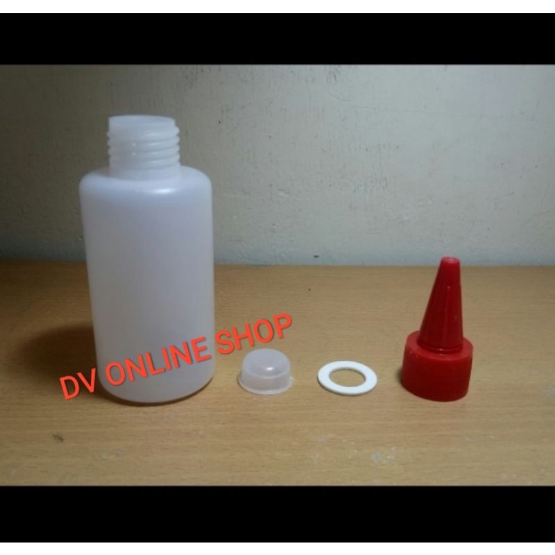 botol 100ml tutup lancip botol tinta kosong botol hdpe 100ml