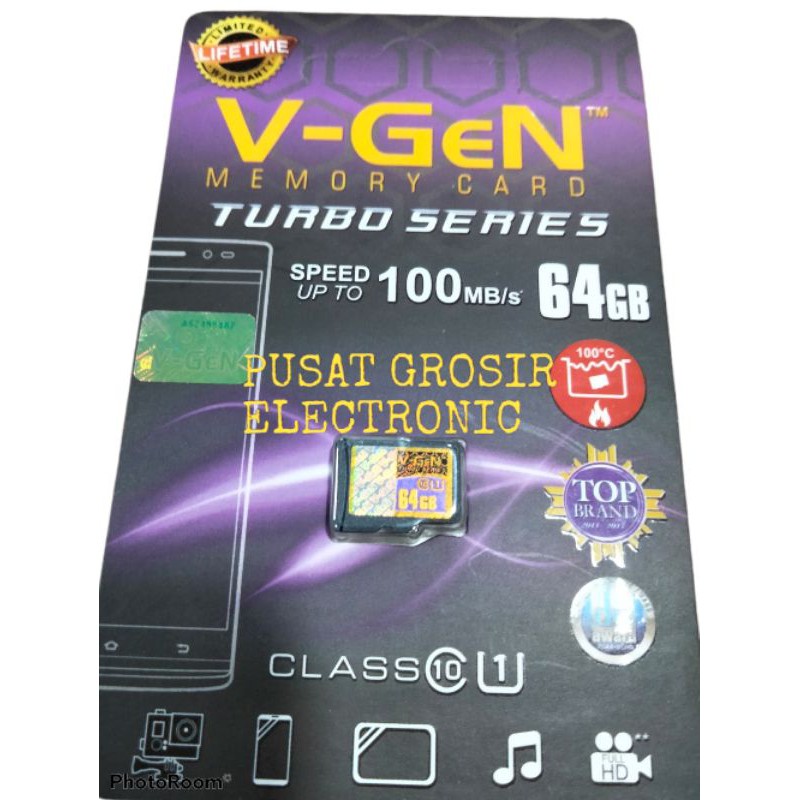 MEMORY VGEN 64GB TURBO ORIGINAL KHUSUS CCTV
